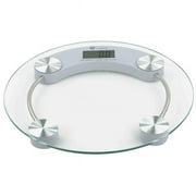 Home Basics Round Glass Bathroom Scale