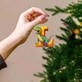 thumbnail image 4 of Christmas Dinosaur Acrylic Ornaments 26 Letters Decorative Hanging Alphabet Letters for Tree Craft, 4 of 6