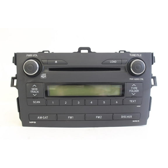 2009-2010 Toyota Corolla Radio Stereo Disc Cd Player 86120-02B10