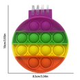 thumbnail image 2 of Push Bubble Notebook Extrusión De Silicona Suave Bloc De Notas De Burbujas Juguete De Descompresión seitruly FN006544-09, 2 of 6