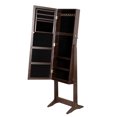 thumbnail image 3 of ViscoLogic Armoire à Bijoux en Bois Rétro avec Miroir Cheval Réglable, Blanc, 3 of 3