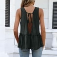thumbnail image 6 of SwiftWear Women's Deep V Neck Flowy Tank Top Back Tie Open Back Sleeveless Casual Summer Cute Top for Beach Vacation Daily Wear, 6 of 9