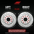 thumbnail image 4 of APF Front Rotors for Volkswagen Tiguan 2009-2017, 4 of 6