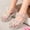 White, variant on Girls Sandals Soft Sole Transparent Jelly Sandals for Girls with Hook Flat Summer Beach Sandals with Cute Beaded Bow Summer Girls Shoes (White 10.5)