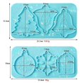 thumbnail image 3 of Molde de resina epoxi de cristal Diy, molde holográfico de silicona con listado navideño, molde de silicona navideño Di, 3 of 5