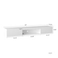LED Floating TV Stand,Wall Mounted TV Entertainment Center for Up to 65