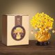 thumbnail image 5 of Árbol de dinero de cristal de cuarzo amarillo, sapos dorados dobles, estilo bonsái, decoración de árboles de fortuna amarillos para mejorar la suerte y la riqueza, 5 of 12