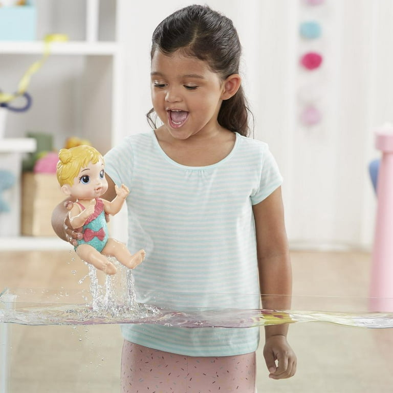 Baby Alive Splash 'n Snuggle Baby Blonde Hair Doll For Water Play, With  Accessories, Toy for Kids 3 Ages Years Old and