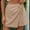 Beige, variant on Aueoeo Women's Skirt Short Elastic High Waist Front A Line Back Skorts Trendy Elegant Soft Lightweight Shorts L
