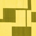 thumbnail image 1 of Ahgly Company Indoor Square Solid Yellow Modern Area Rugs, 4' Square, 1 of 4