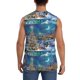 thumbnail image 4 of Balery Christmas Tree Camisetas sin mangas para hombre, absorbe la humedad y protege contra el mal olor.-3X-Large, 4 of 7