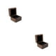 thumbnail image 4 of Sonducket Caja de joyería de Matrimonio Anillo de bodas Pendientes Caja de exhibición Bolsillo Hogar Dormitorio Empaquetado Contenedor de Negro Única ubicación 2Conjunto, 4 of 6