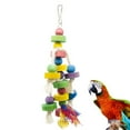 thumbnail image 3 of KAKOWELY parrot toy Round Block Birds Bite Playing Toy Parrot Cotton Rope String Toy Funny Bird String9.06"X4.72"X4.72", 3 of 4
