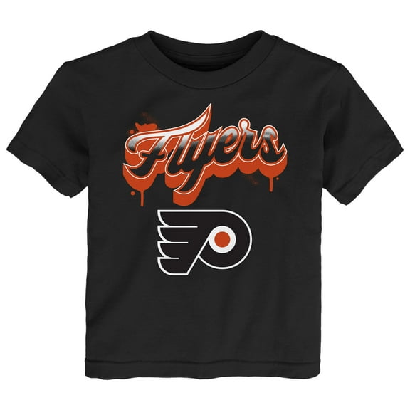 Toddler Black Philadelphia Flyers Bubbly Script T-Shirt