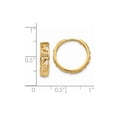 thumbnail image 4 of 14K Yellow Gold Earring Hinged Huggie Women'S 15 mm 16, 4 of 4