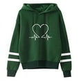 thumbnail image 4 of Woman Clothing Versatile Sweatshirts Casual Hoodies Comfortable Pullovers Slim Fit Soft Striped Lazy Style Jogging Daily Women's, 4 of 5