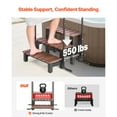 thumbnail image 2 of KFFKFF 3-Step Hot Tub Steps with Handrail, 25.2-Inch Wide Outdoor Spa Stairs, Durable Above-Ground/Inflatable Pool Ladder with 550 lbs Load Capacity, Versatile for Porch, Patio, Deck, and Trailers, 2 of 9