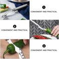 thumbnail image 4 of BESTYASH 2Ud Herramientas Para Quitar De Pimiento De Acero Inoxidable Plata, 4 of 8