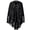 Black, variant on Cape Shawl for Women Solid Color Suede Hollow Out Medieval Cloak Western Style Laser Cut Triangle Poncho with Long Fringe Soft Comfortable Eye-Catching Evening Dress Shawl