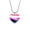 Genderfluid, variant on Unisex Stainless Steel Personalized Rainbow Pride Lgbt Heart Pendant Necklace for Gay Lesbian Style B