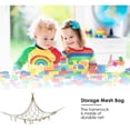 thumbnail image 3 of Hamac Filet de Rangement pour Jouets en Peluche, Filet de Rangement pour Jouets Câlins, Sac de Rangement pour Jouets Tissé à la Main en Corde de Coton 01 CHAM, 3 of 5