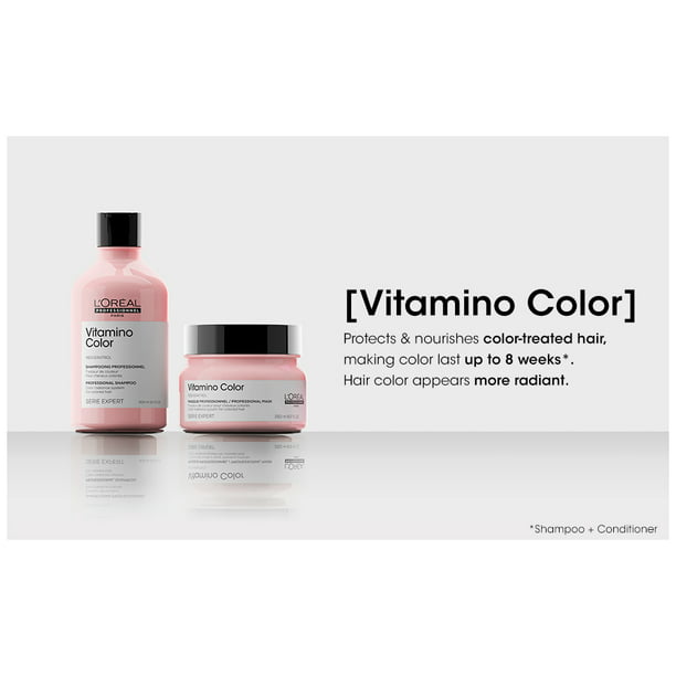 Loreal Serie Expert Vitamino Color Shampoo 10.1 Oz & Masque Oz Duo - Walmart.com