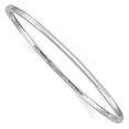 thumbnail image 3 of 925 Sterling Silver 2mm Squared Edge Bangle Bracelet, 3 of 5