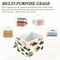 thumbnail image 6 of Yayeee Collapsible Cube Storage Bin with Lid Fabric Closet Decorative Basket with Handles, Simple Clouds, 6 of 7
