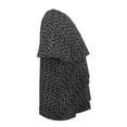 thumbnail image 3 of Blusa George para Mujer con Cuello Redondo, Manga Corta y Olanes, Estampada Rombos Negro Talla CH, 3 of 4