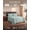 Cool Blue, variant on Twin XL Sheets 3pc Set 100% Organic Cotton Percale Soft Trellis Pattern GOTS Certified All-Season Comfort for Dorms & Adjustable Beds
