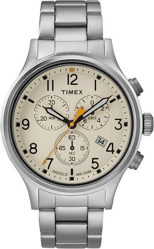 Men's Timex Military Allied Classic Chronograph Steel Band Watch TW2R47600
