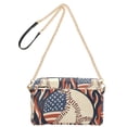 thumbnail image 2 of FORMRS Women Crossbody Purse with Chain Strap Vegan Leather Shoulder Handbag, Baseball Pattern, 2 of 7