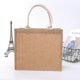 thumbnail image 1 of Natural Jute Bag, Folding Shopping Bag, Reusable Grocery Bag, Plain Natural Tote Bag, Beach Bag, compatible _ Newway, 1 of 3