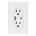 thumbnail image 1 of TIEVOSA 20A GFCI avec Ports USB A+C Auto-Test GFI Électrique Homologué Blanc, 1 of 6