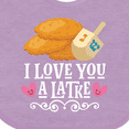 thumbnail image 4 of Inktastic Hanukkah Funny Latke Girls Baby Bib, 4 of 4