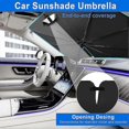 thumbnail image 2 of high quality Car Windshield Sun Shade Umbrella, Foldable Car Front Window Sunshade Umbrella for UV Ray Block & Sun Heat Protection, Fit Most Vehicles, 2 of 5