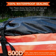 Car Roof Toppers Carrier Luggage Bag Black Waterproof Travel Storage WU9783 CYFIE