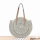 thumbnail image 1 of Straw Handbags Women Handwoven Round Straw Bags Tote Woven Handle Shoulder Bag, 1 of 4