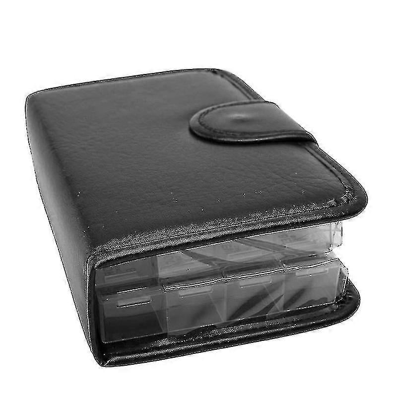 14 Day Pill Box Travel Organizer - Dose Medicine Tablet Storage Container Box - MXBC black