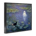 thumbnail image 2 of Stupell Industries Traditional Water Lilies with Ghost & Kitty Black Framed Giclee Art, 30 x 24, by Arlington Prints, 2 of 6