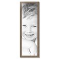 thumbnail image 2 of ArtToFrames 14" x 45" Aged White Gold Picture Frame, 14x45 inch Silver Wood Poster Frame (WOM-2036),  Pack, 2 of 7