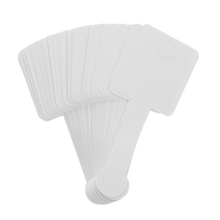 50Pcs Jewelry Display Cards for Bracelet Necklace and Earrings White Hanging Packaging Tags