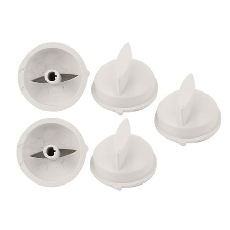 - Washer Dryer Washing Machine Turning Timer Control Knob White 5pcs