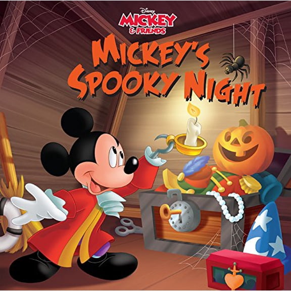 Pre-Owned Mickey & Friends Mickey's Spooky Night: Purchase Includes Mobile App for iPhone and Ipad! Read and Play (Board book) 1484708415 9781484708415