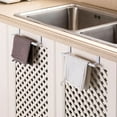 thumbnail image 6 of 1/2Pack Over Cabinet Towel Bar 9", Kitchen Towel Rack Over Cabinet Door, Stainless Steel Cabinet Door Towel Holder, Dish Towel Holder for Cabinet Door, 6 of 7