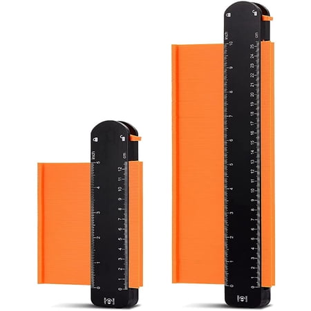 TILIYHELLO Lockable Contour Gauge, 2pcs Profile Contour Copier ...