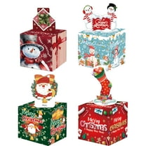 4 Sets Of Christmas Gifts In Different Styles Christmas Theme Party Surprise Money Gift Box Gifts