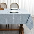 thumbnail image 1 of Table Cloths Rectangular x Boho Tablecloth Cotton Linen Rectangular Tablecloth Dining Table Cover for Kitchen Party Wedding Picnic Outdoor Table Cloth, 1 of 8