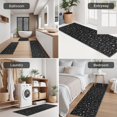 thumbnail image 5 of Black White Halloween Symbol Pattern Kitchen Rugs Sets Of 3,Kitchen Runner Rugs Non Skid Washable,Decorative Kitchen Floor Mats for Kitchen,Sink,Laundry,17"x30"+ 17"x47" + 17"x59", 5 of 6