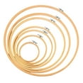 thumbnail image 5 of BUYISI 1Pc Embroidery Hoops Tool 8-26Cm Embroidery Wooden Frame Circle Embroidery Shed Hoop Ring For Diy Cross Stitch Needle Craft Tool 10Cm, 5 of 5